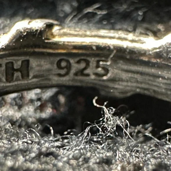 PETER Thomas Roth .925 Sterling Twisted Ribbon Band Ring
